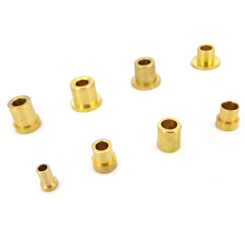 

10PCS Brass Bushing Shaft Flange Bush Shaft Sleeve Bearing for 2mm 3mm 4mm 5mm Shaft for RC Boat Marine DIY Spare Parts