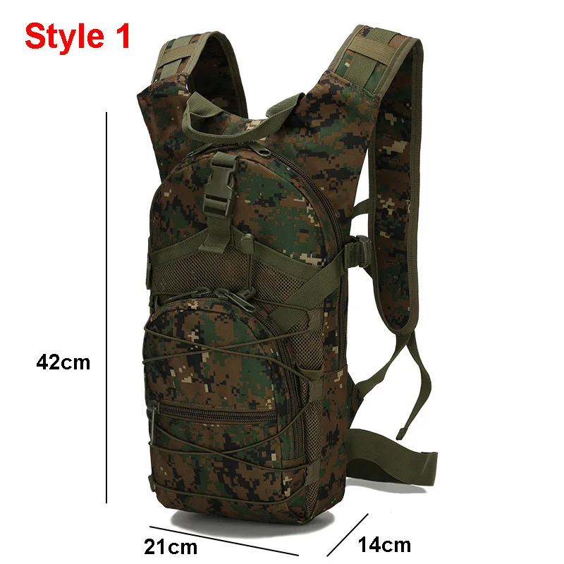 Mochila de hidratación para hombre, bolsa de asalto táctico para deportes al aire libre, escalada, ciclismo, bicicleta de agua, Molle, Camping,