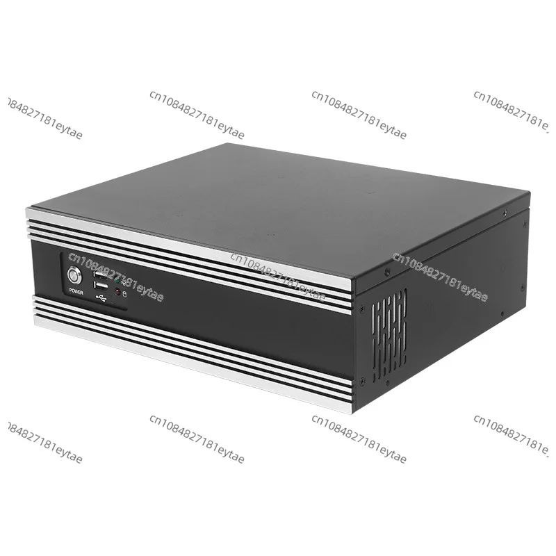 

Portable wall-mounted industrial host shell Mini ITX small chassis Aluminum panel 10 COM ports Rear window Multiple serial ports