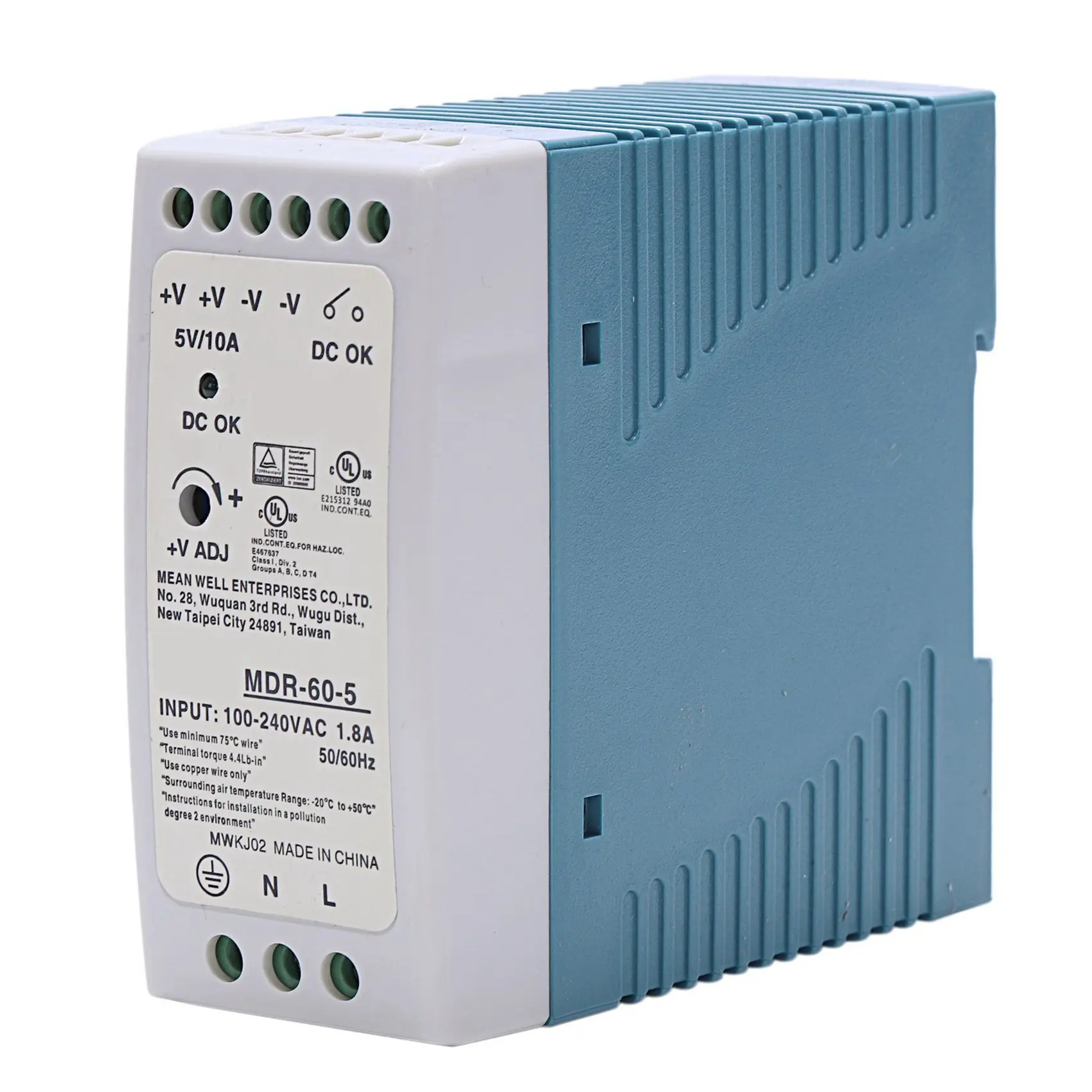 ABVG-3X MDR-60 5V 60W Din Rail Power Supply Ac-Dc Driver Voltage Regulator Power Suply 110V 220V