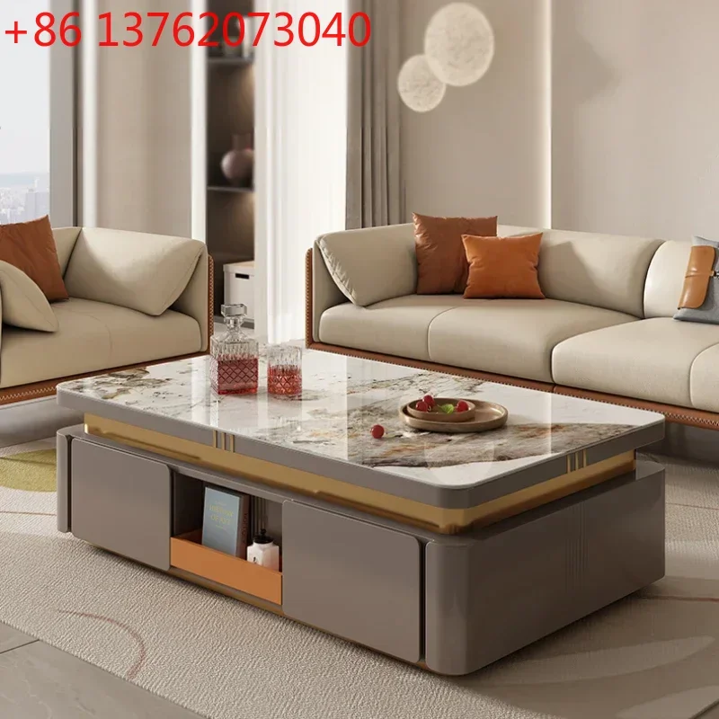 

Luxury Designer Modern Coffee Tables Black Aesthetic Storage Unique Home Coffee Table Space Saving Mesa De Centro Sala Furniture