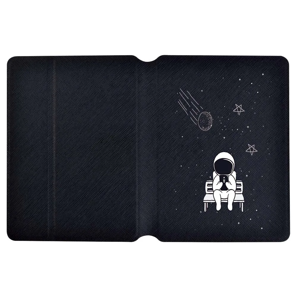 Para amazon kindle paperwhite 5/paperwhite 4/paperwhite 1 2 3/kindle 10th/kindle 8th astronauta impressão anti-queda tablet suporte capa