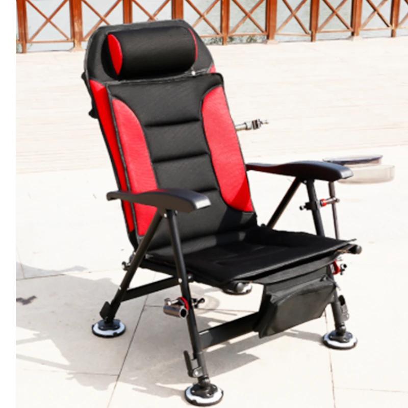 Fishing chair all-terrain European-style fishing chair folding portable multi-functional thickened reclining table fishing