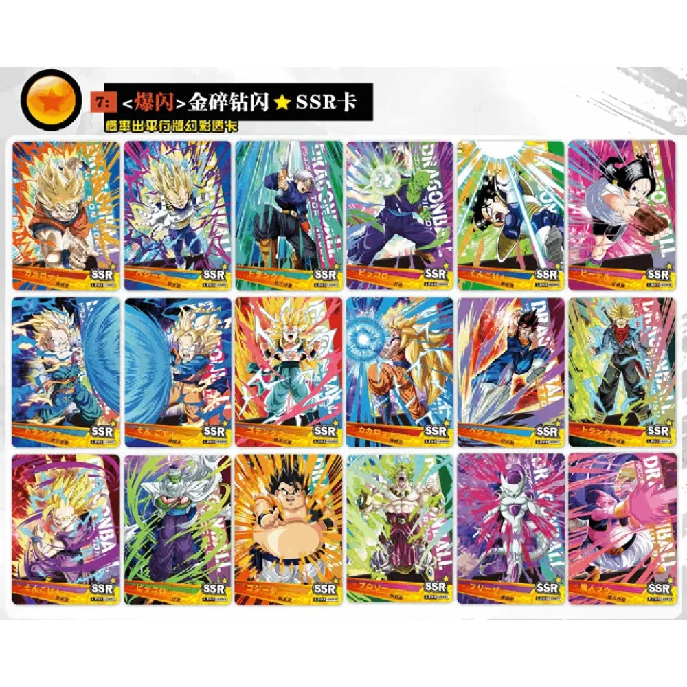 Anime Game Collection Cards Cool Black Gold Diamond Flash Design Character Exquisite Peripheral Cards Children Toy Hobbies Gifts