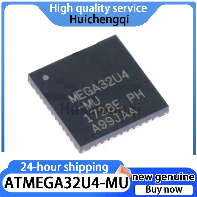 1PCS Original Genuine ATMEGA32U4-MU Package QFN44 Microcontroller Chip