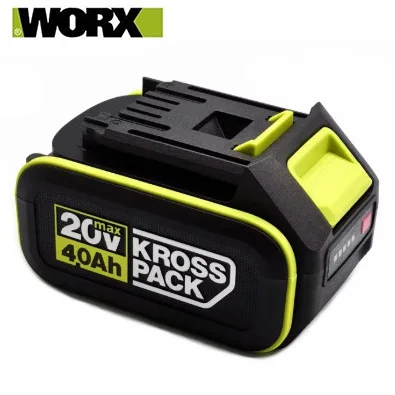 100% Original  for WORX 20V 4.0Ah Power Tool Battery Large Foot Model, Sanding Machine, Trimming Machine, Cutting Machine