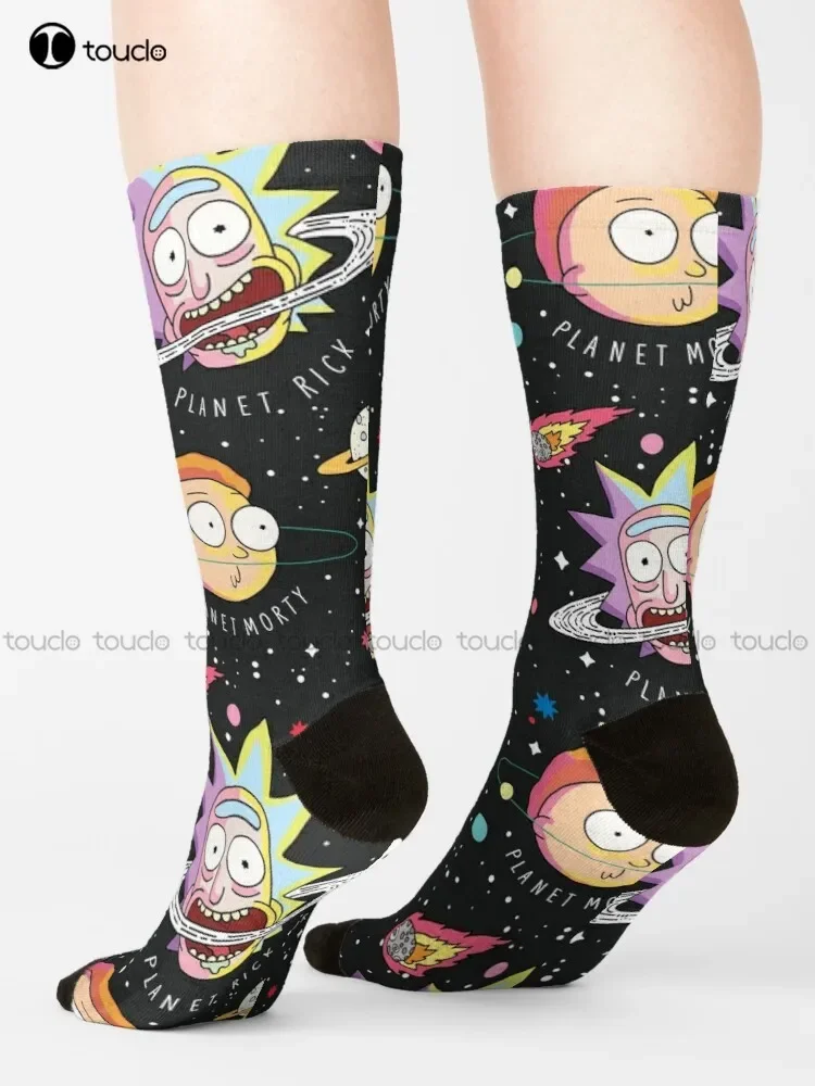 Calcetines Rick Planets, calcetines bonitos de dibujos animados, cómodos, los mejores calcetines deportivos para niñas, calcetines para monopatín callejero, calcetines Unisex para adultos, adolescentes y jóvenes, Retro