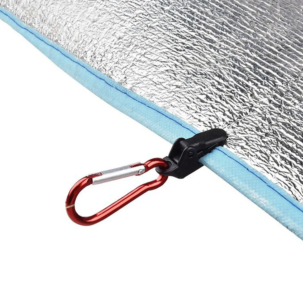 

10Pcs Windproof Tarp Clips Heavy Duty Secure Clamp for Outdoor Camping Tent Shade Sail Canopy Awning Pool Cover