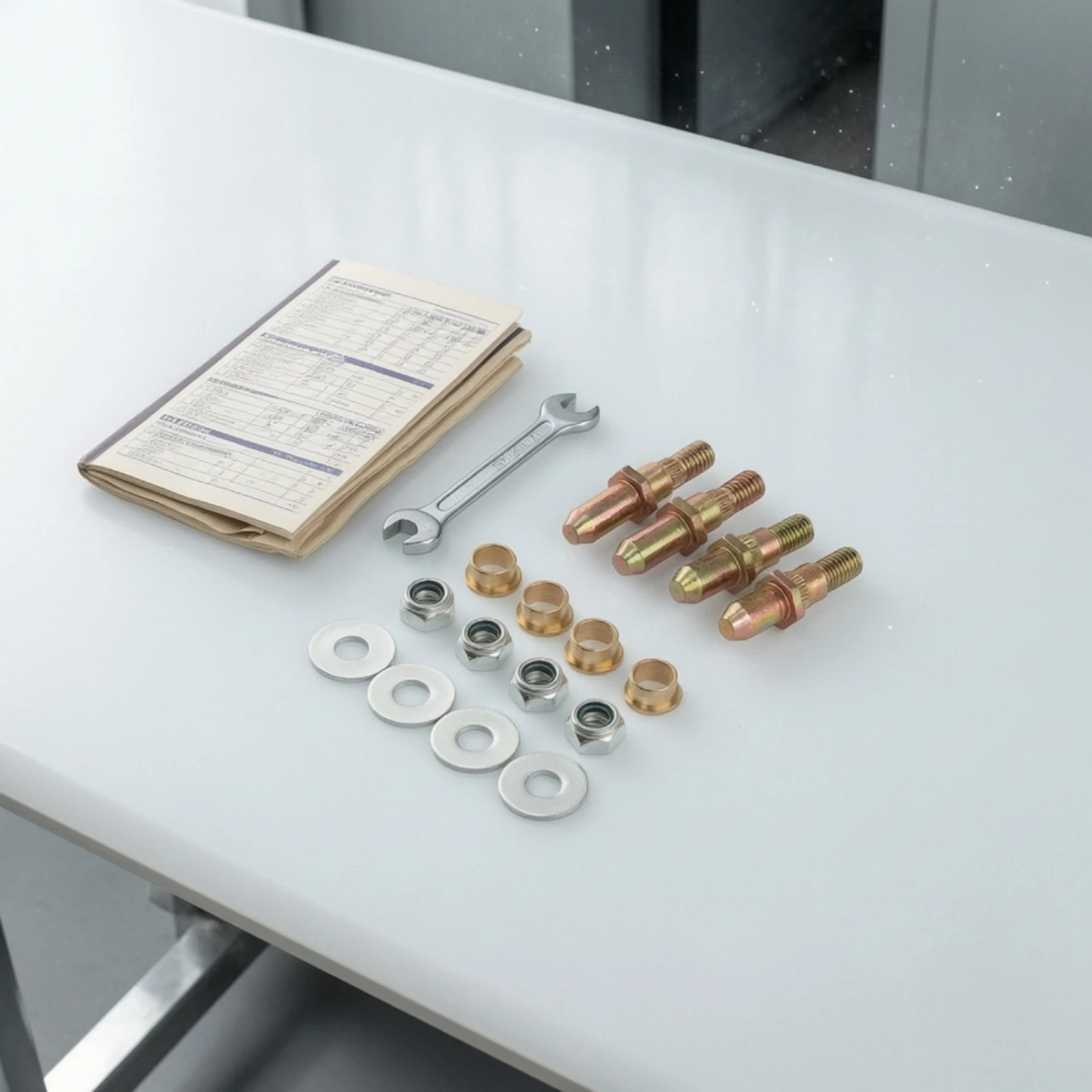 Door Hinge Pin and Bushing Repair Kit Threaded Door Hinge Pin and Bushing Kit Hardware Tapered Metal-Like for Mechanics, Garage