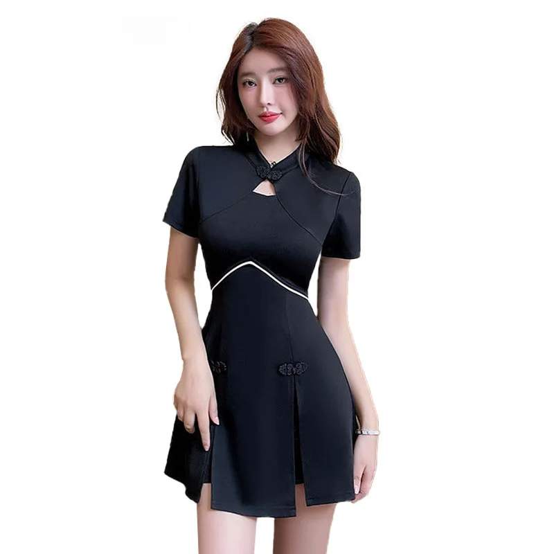 

Beauty Uniforms Chinese Style Spa Salon Beautician Clothing Nail Massage Therapist Uniform Sauna Foot Bath Workwear for Female