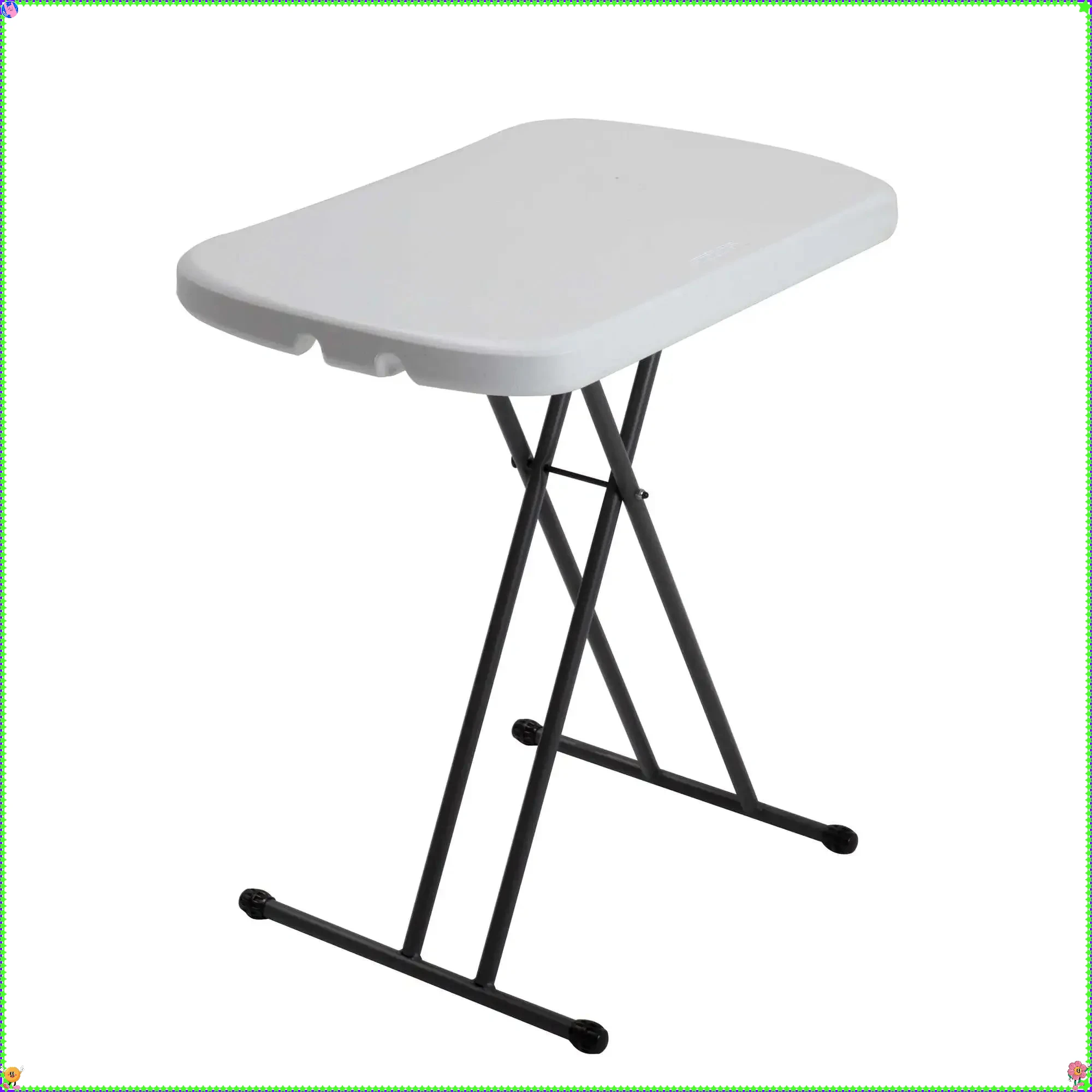 

26" Rectangular Personal Table, Indoor/Outdoor Light Commercial Grade, White Granite