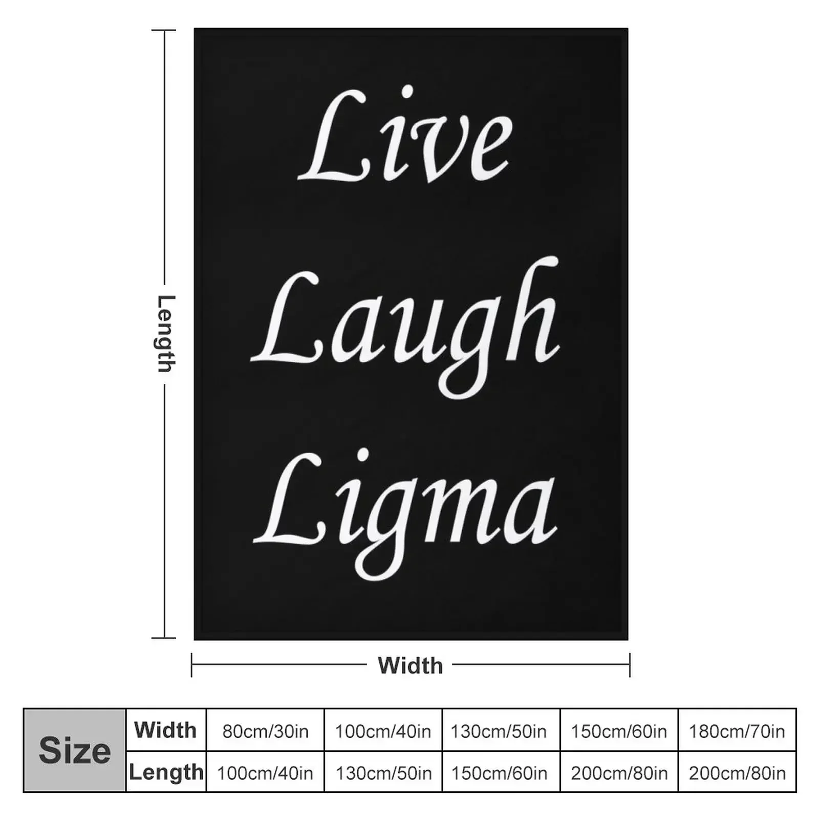 Live Laugh Ligma Throw Blanket Sofas Decorative Sofas Plush Vintage Blankets For Bed blankets and throws Blankets