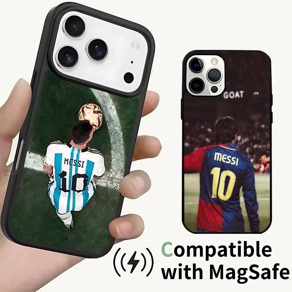 

No. 10 M-Messi Football Phone Case For iPhone 17,16,15,14,13,12,11,Pro,Max,Plus,Mini,SE4,E Magnetic Magsafe Wireless Charging