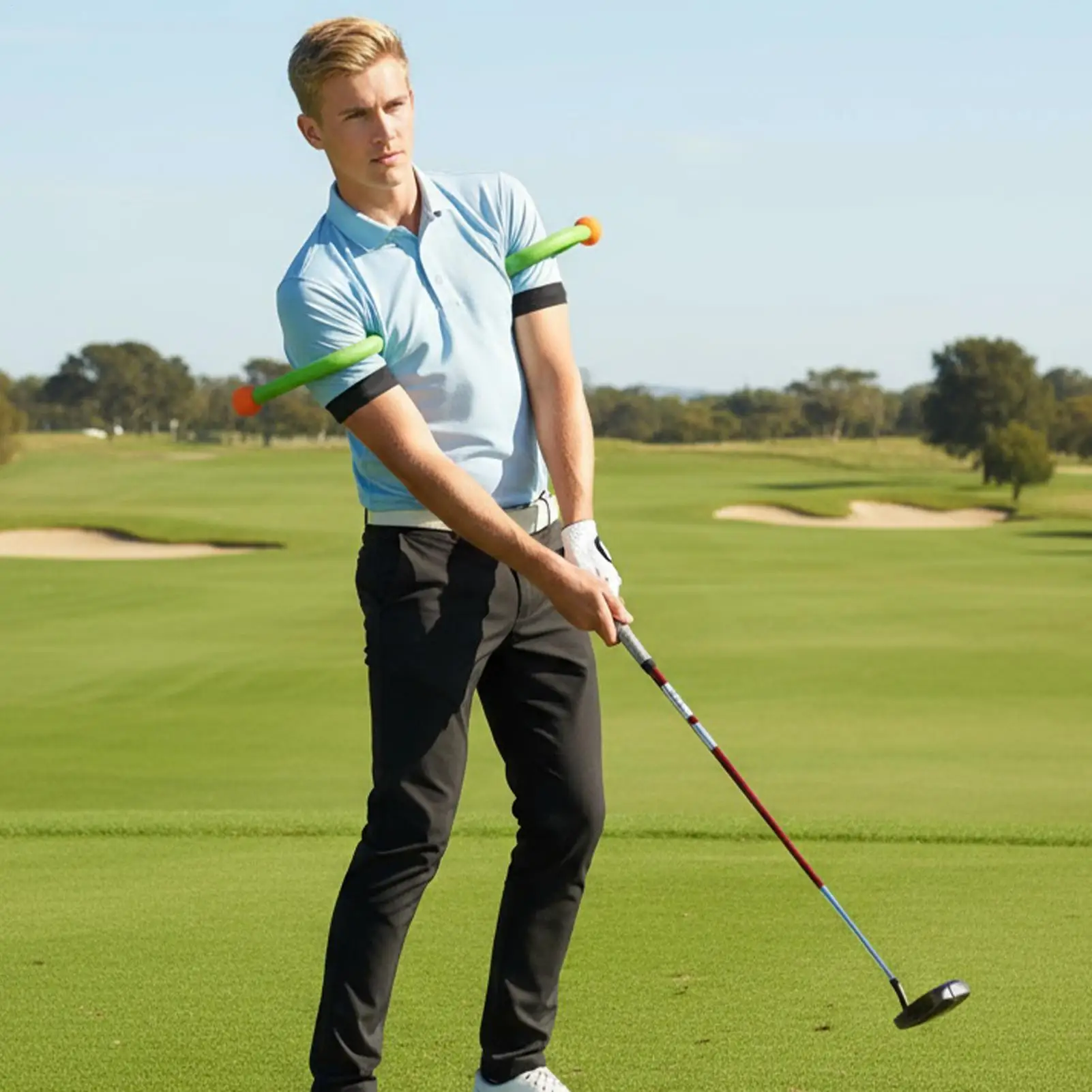 أدوات تأرجح الجولف المحمولة المهنية القابلة للطي الرجال وضع المدرب سوينغ نادي لاعب الغولف الرياضيين الكبار المراهقين داخلي في الهواء الطلق