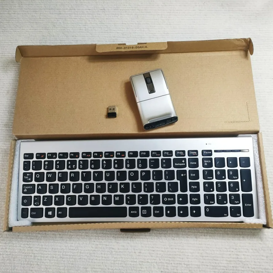 For Lenovo SK8861 KM5922 Wireless Keyboard Mouse Set Scissor‑Switch Laptop‑Feeling Keyboard