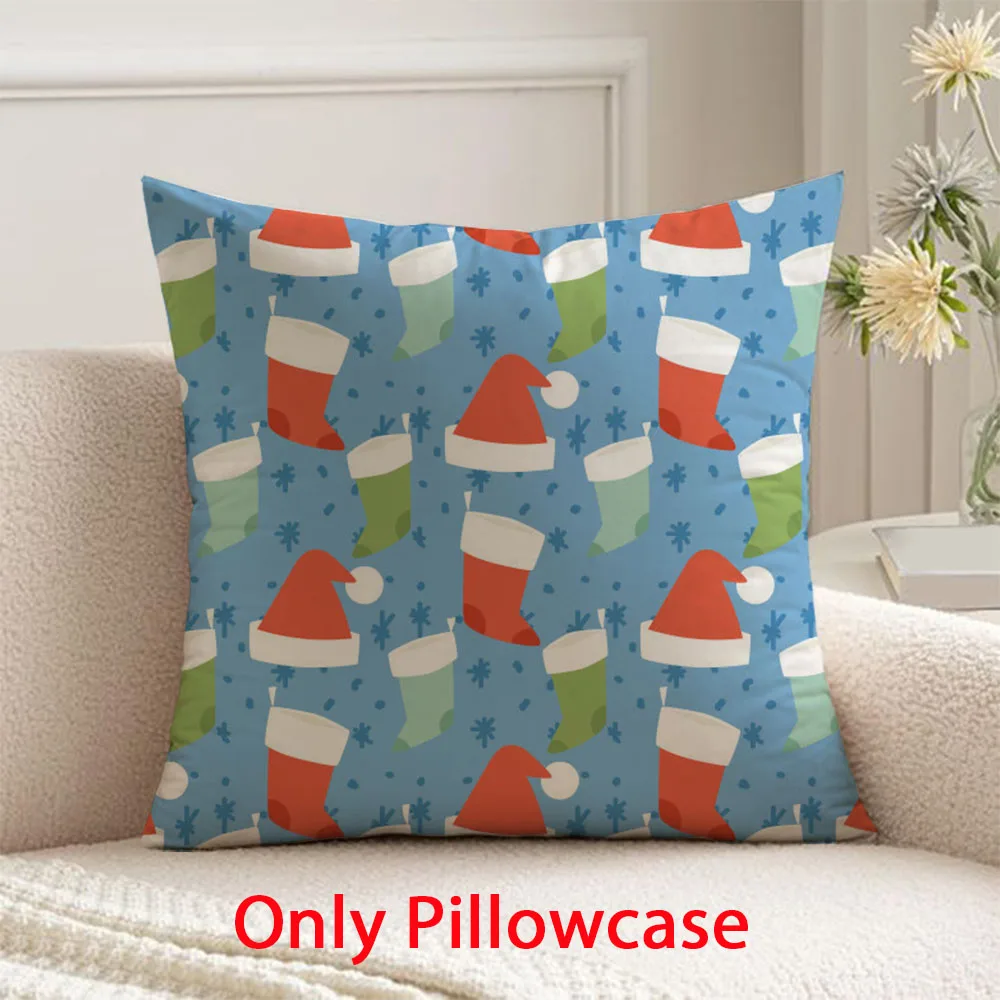 

Merry Christmas Pillow cover winter decorative 45x45 cushions cover for new year pillow case for Xmas Pillowcase