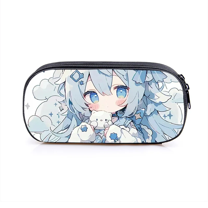 1 قطعة ل هاتسون ميكو القلم حقيبة Kawaii سعة كبيرة قلم رصاص تخزين أكياس الطلاب مقلمة اللوازم المكتبية المدرسية القرطاسية G