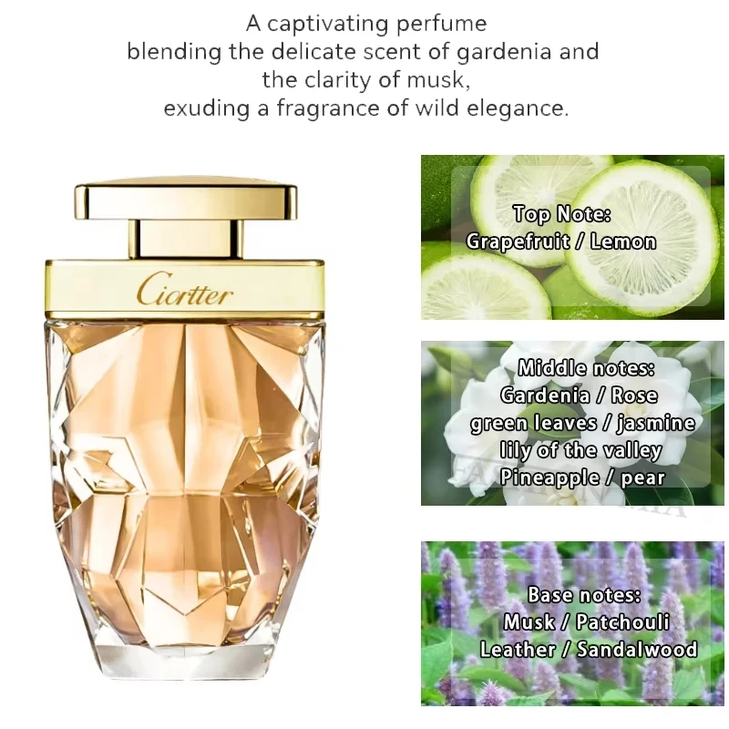 Hot Sale Gardenia Fragrance Perfume High Quality Eau de Long Lasting Original Cologne Women Attractive Dating Party Gift 30ml