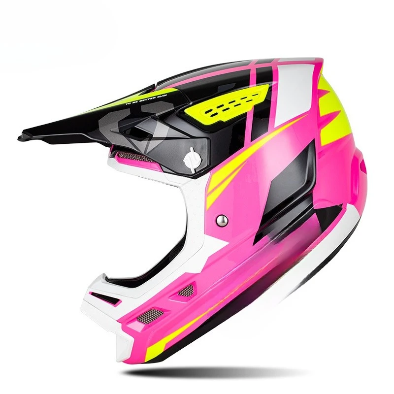 

Downhill mountain bike, full helmet riding