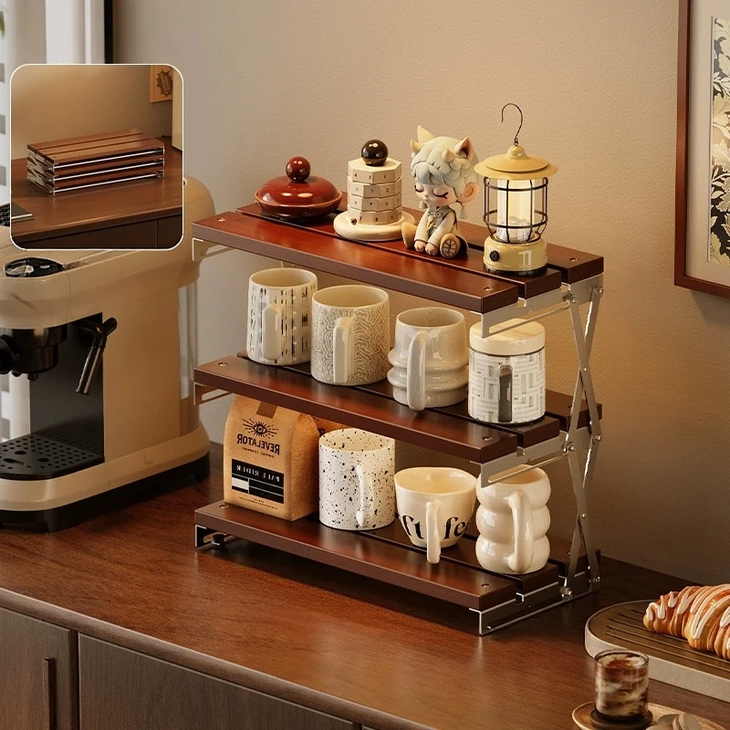 foldable-no-assembly-wooden-desktop-storage-rack-space-saving-collapsible-coffee-mug-cup-holder-for-camping-bar-counter