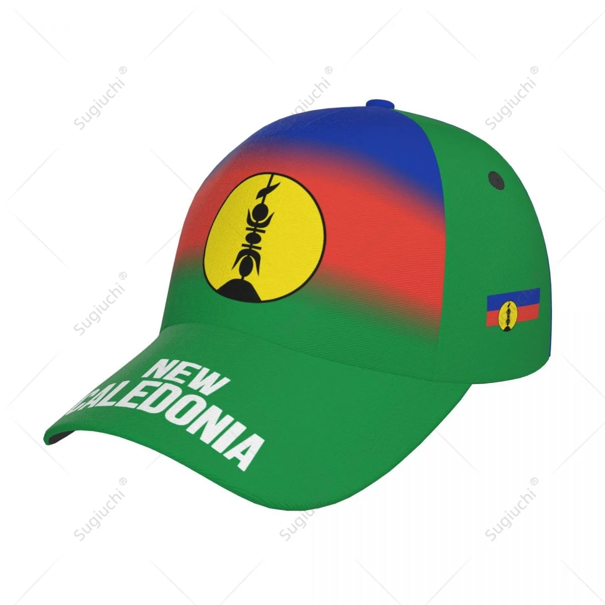 Unisex Baseball Cap Hat New Caledonia Flag Gradient Color 3D Printing for Tennis Outdoor Bike Bicycle Golf Baseball Sports Fans