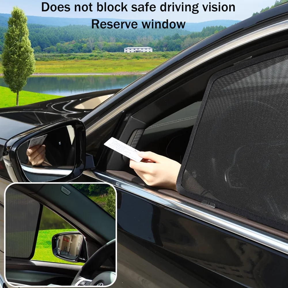 For Exeed RX Omoda C9 9 2023~2026 2024 2025 Car Magnetic Mesh Privacy Sunshade Side Window Sun Shade Protection Accessories view 4