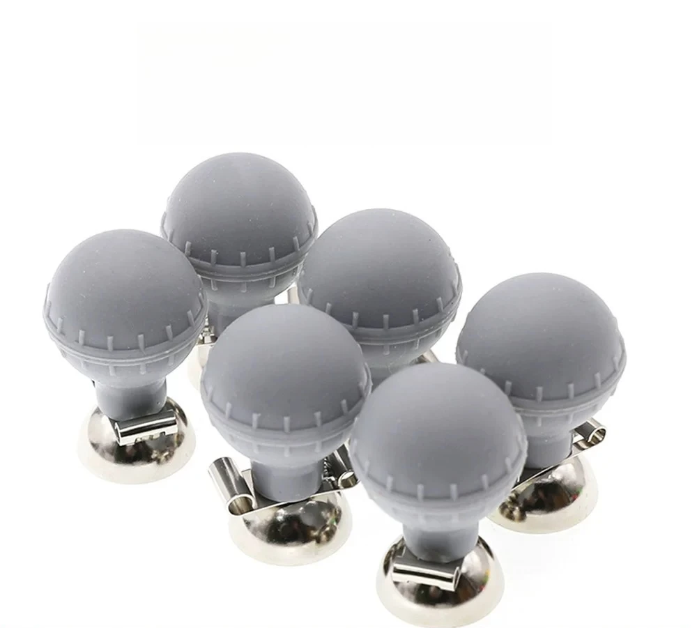 Universal ECG Chest Suction Electrode Ball, Double Hole Adult ECG Electrode Ball 6Pcs