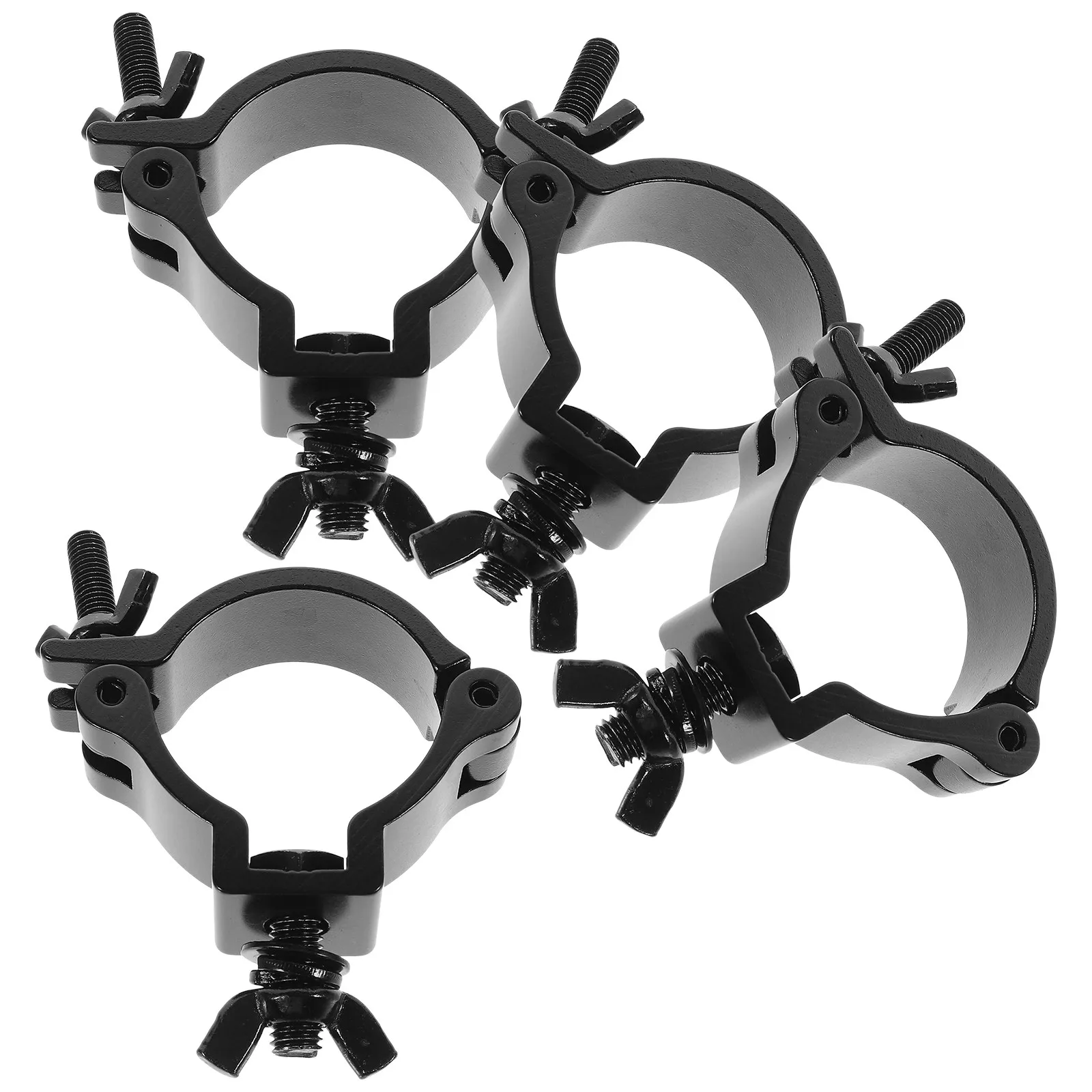 

4Pcs Aluminum Alloy Stage Light Clamps O-Clamps Heavy Duty Wear-Resistant Truss Dj Light Hooks for Moving LED