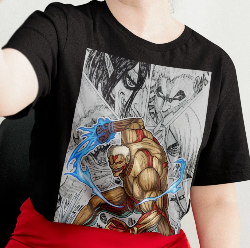 Armored Shirt Attack On Titan Tshirt Shingeki No Kyojin AOT Eren Anime T-Shirt