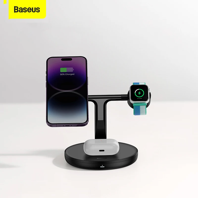 baseus-swan-3-in-1-wireless-magnetic-charging-bracket-20w-for-iphone-12-13-14-pro-max-phone-stand-wireless-charger-for-airpods