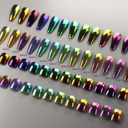 13 Colors Glitter Magic Mirror Nail Powder Chameleon Polarizing Nail Glitter High-Light Nail Art Pigments DIY Manicure Dust