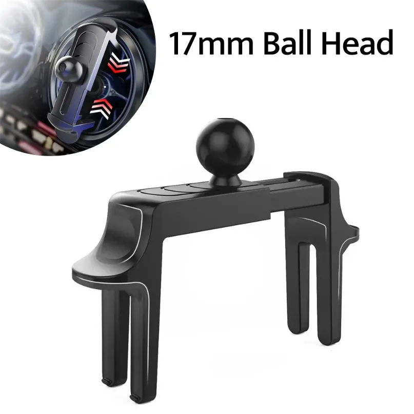 Universal Auto Air Vent Clip Handy Ständer 17mm Kugelkopf Basis für Mercedes Benz Runde Air Outlet Auto Telefon halter Zubehör
