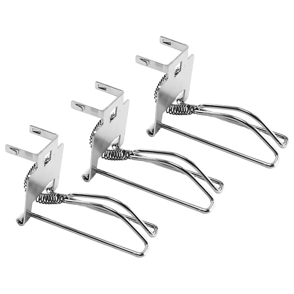 

3 Pcs Cashier Box Clip Heavy Duty Register Accessory Jumbo Paper Clips Iron Money Replacement Trays Drawer Supply Clamp