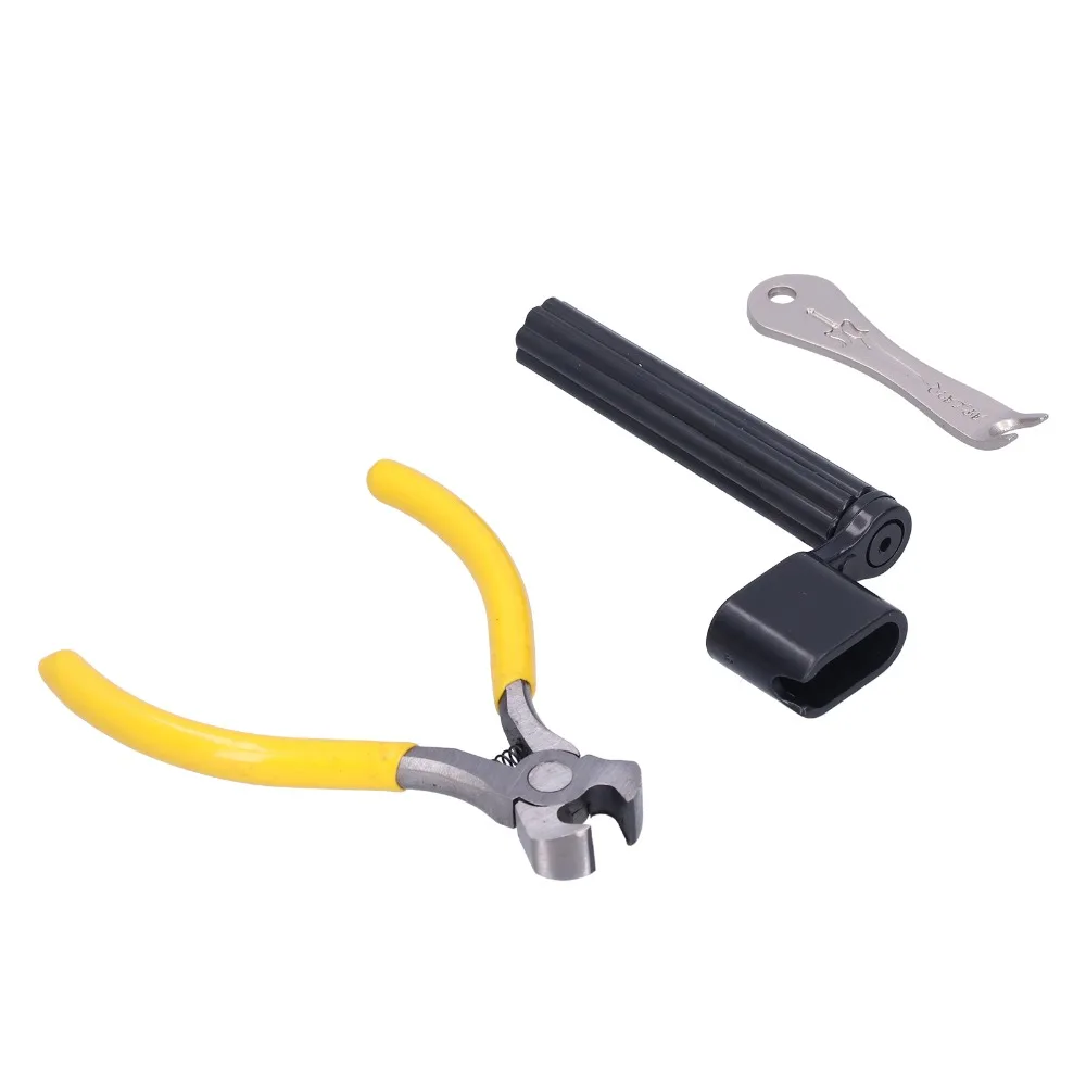 3PCS ABS+Stainless Steel Guitar Repair Kit Multi-Function Assorted colors Guitar Maintenance Tool Set String Winder Tool