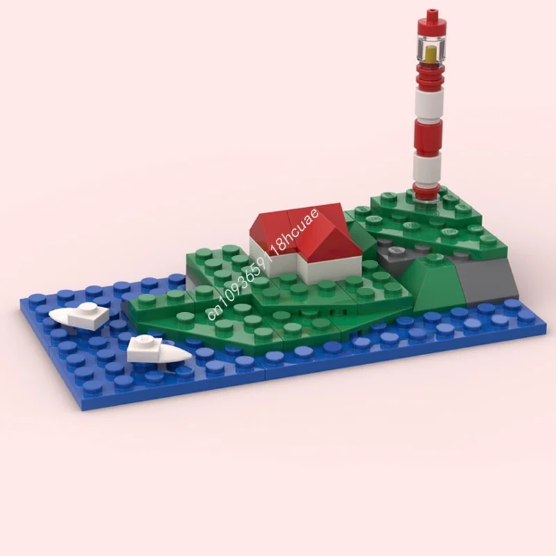 50pcs MOC Fortnites S Lockie Lighthouse Creator Model Building Christmas Gifts Blocks Assemble Toys Creative Idea Brick Birthday