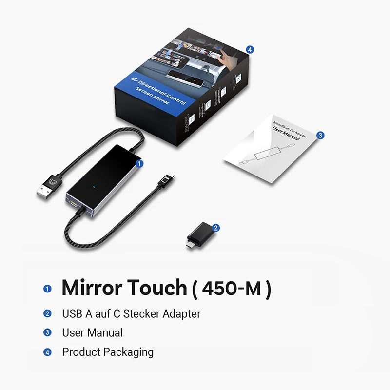 

Hindetel carplay dongle Wired to Wireless Anti-Control Mirror Cross-Border andriond auto wireless car player adapter