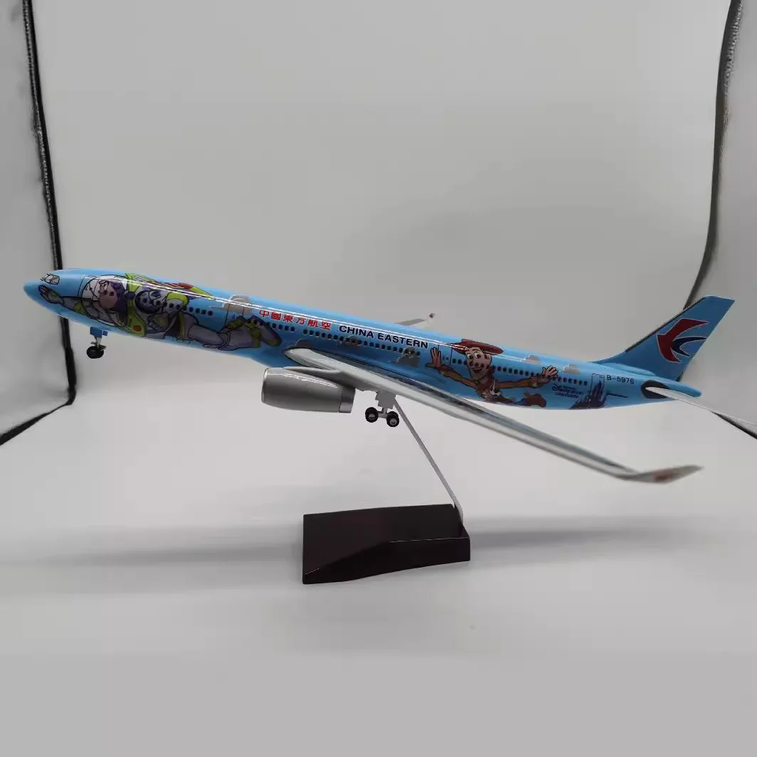 

47CM Souvenir Plane Toy Eastern Airlines A330 Buzz Lightyear Painted resin Miniature airplane With Wheel Landing Gear