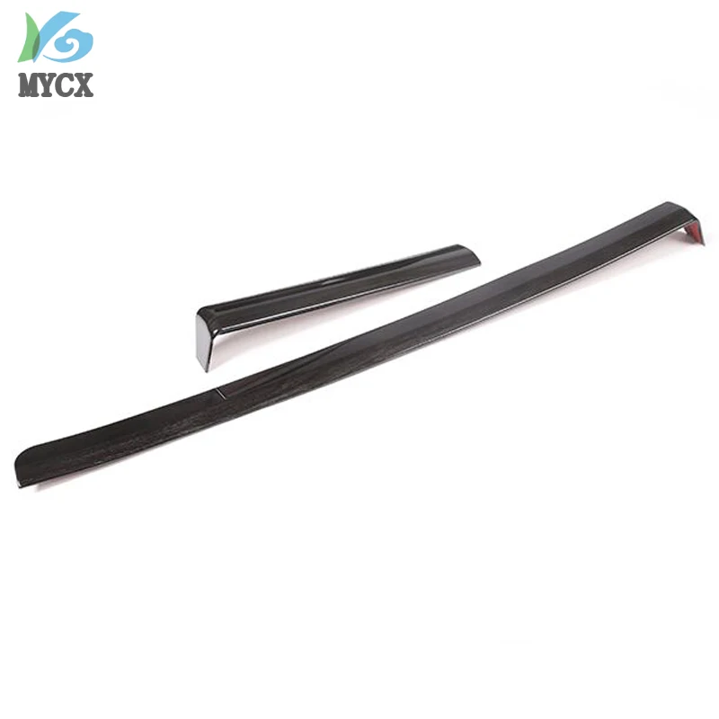 Black Wood Grain For Toyota Land Cruiser Prado FJ150 150 2010-2018 ABS interior Passenger Side Decoration Strip Trim For LHD