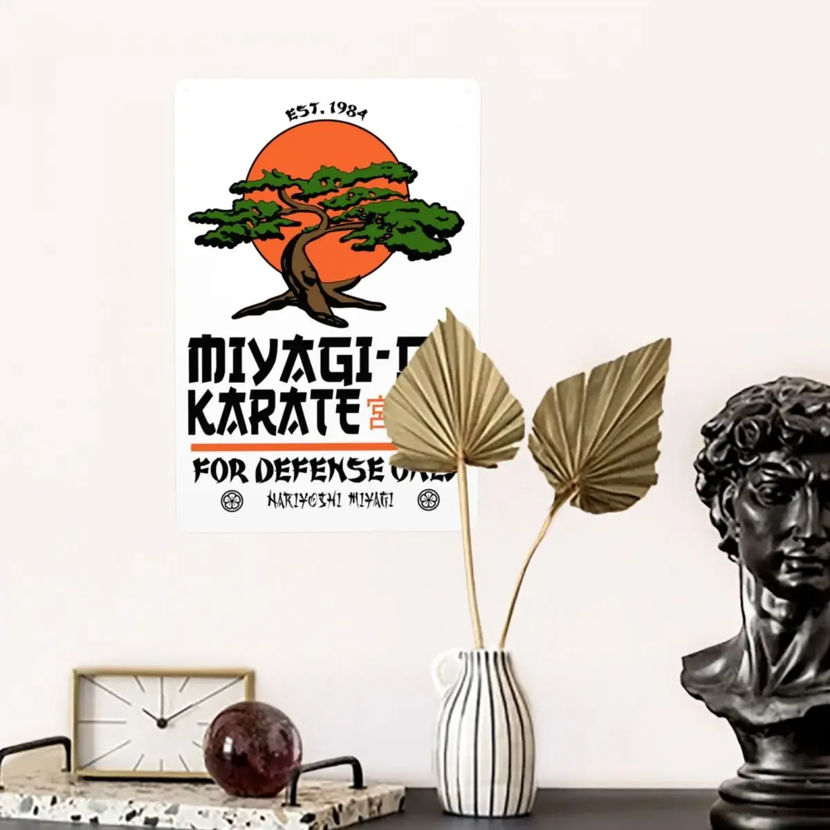 Custom Miyagi Do Karate Distress Karate Kid Cobra Kai Metal Sign Retro Tin Decorative Signs Plaque Pub Cafe Yard Wall Decor Art