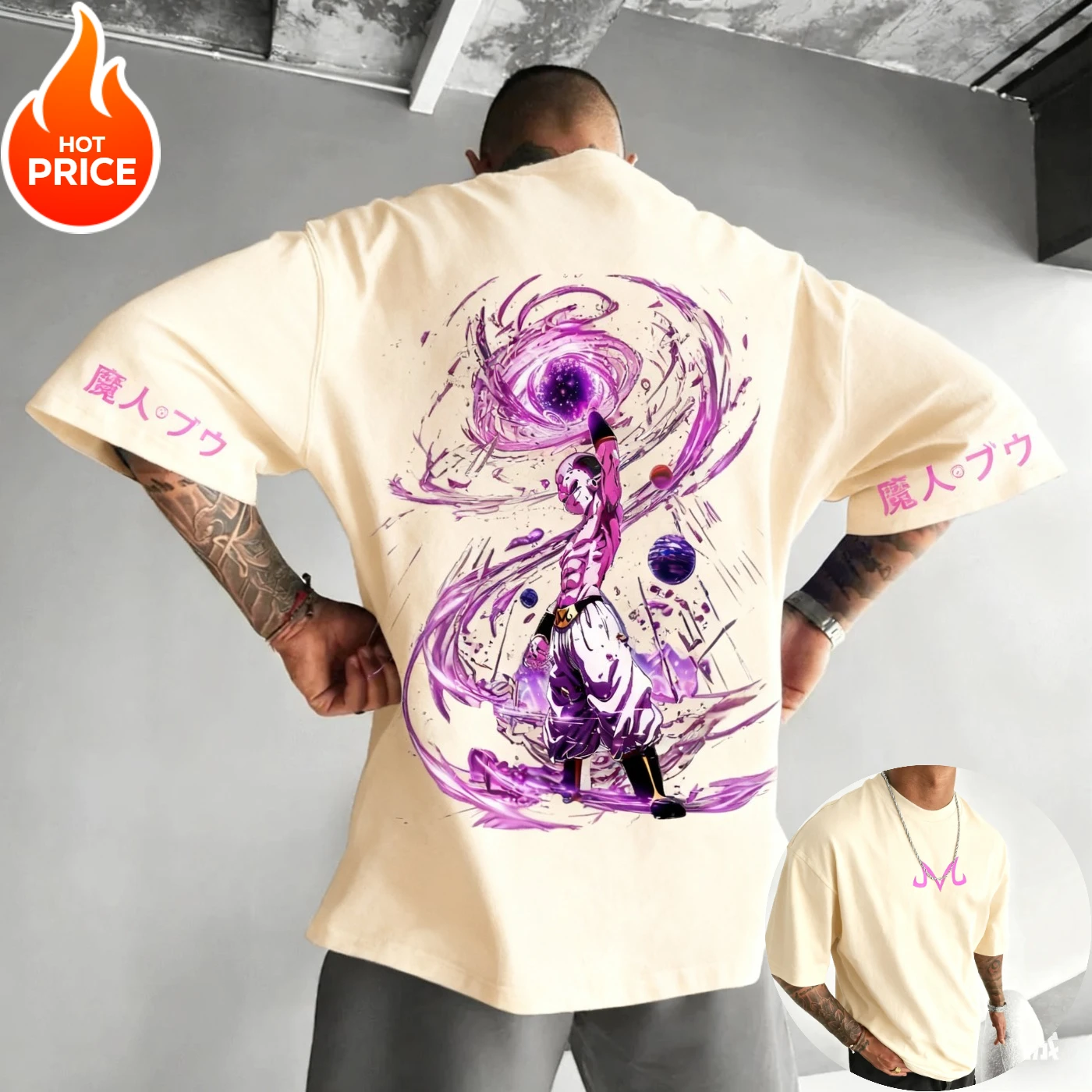 

Majin Buu Dragon Ball Anime Harajuku Super Saiyan Men Vintage Summer T-shirt Loose Women Streetwear Casual Short Sleeve Tee Top