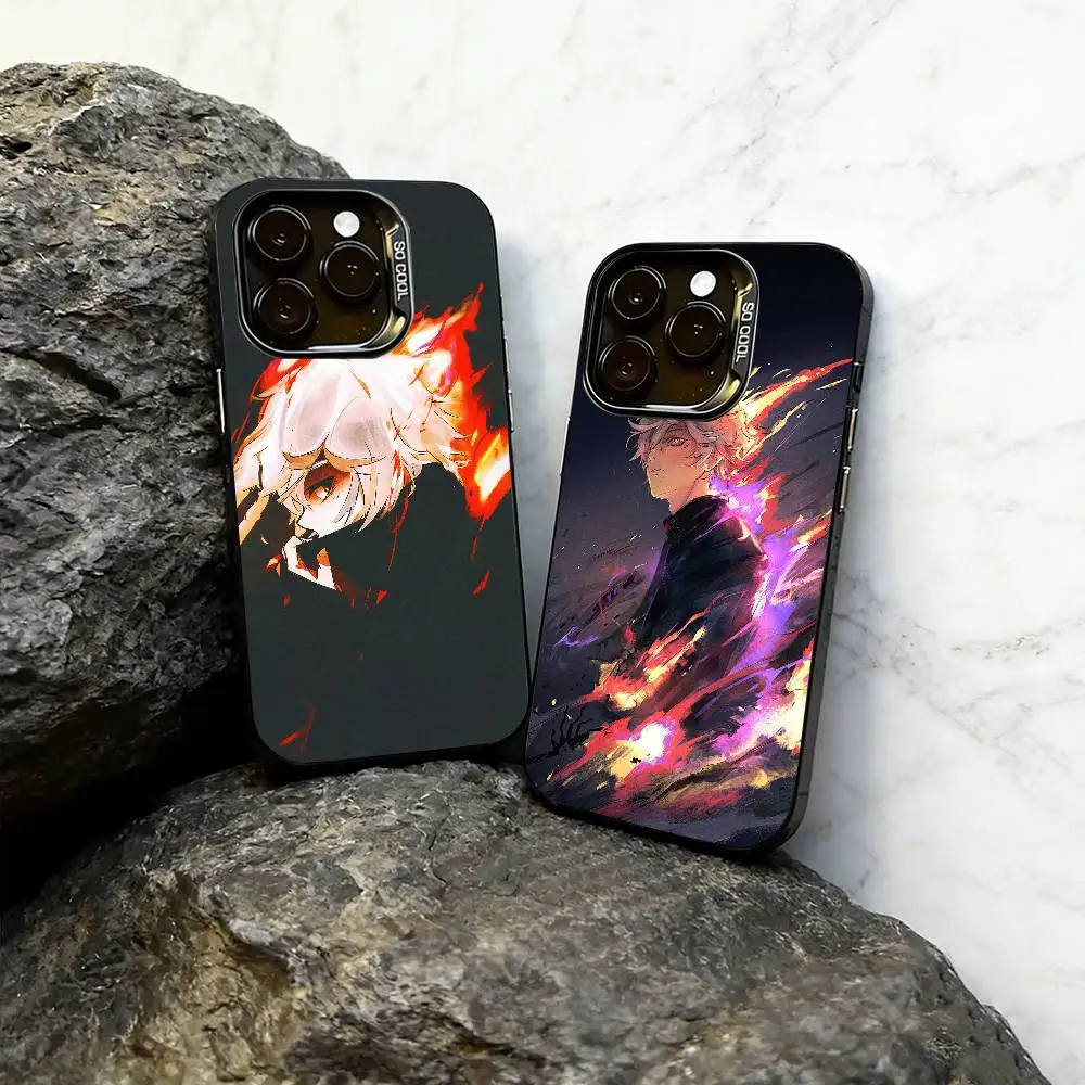 

Gabimaru Phone Case For iPhone 17,16,15,14,13,12,11 Plus,Pro Max,XS,Colored Silver Plated Inside Cover