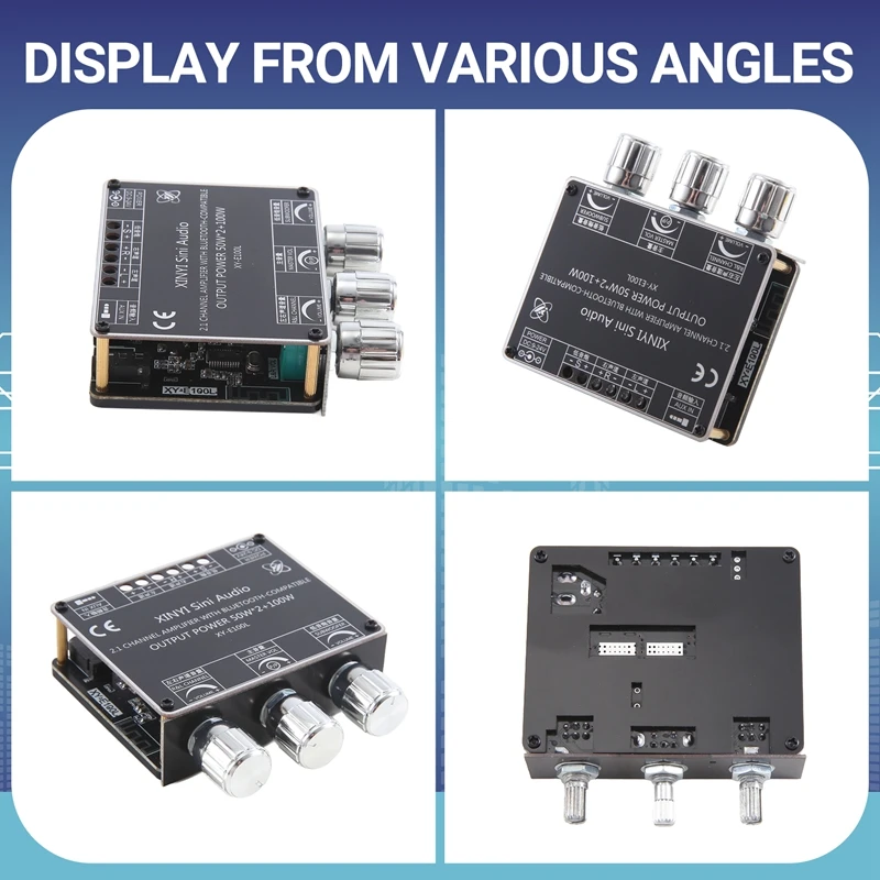 【Superdeals】XY-E100L 2.1 Channel For Bluetooth Audio Amplifier Module 50Wx2+100W High And Low Tone Subwoofer Amplifier Board Spe