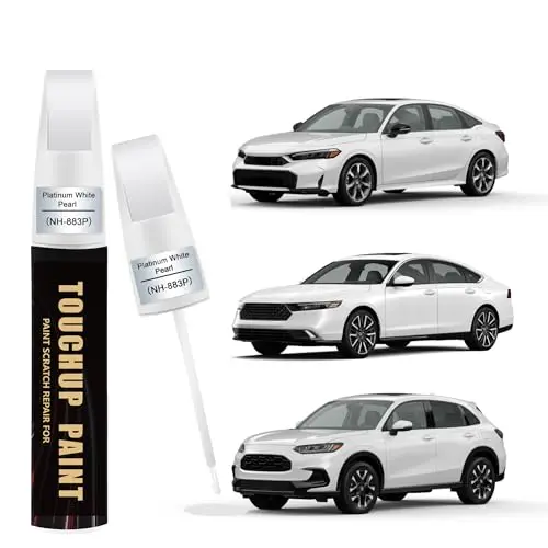 Platinum White Pearl(NH-883P) Car Paint Touch Up Pen Compatible with Honda,Scratch Remover Paint Pen for Nicks & Chips