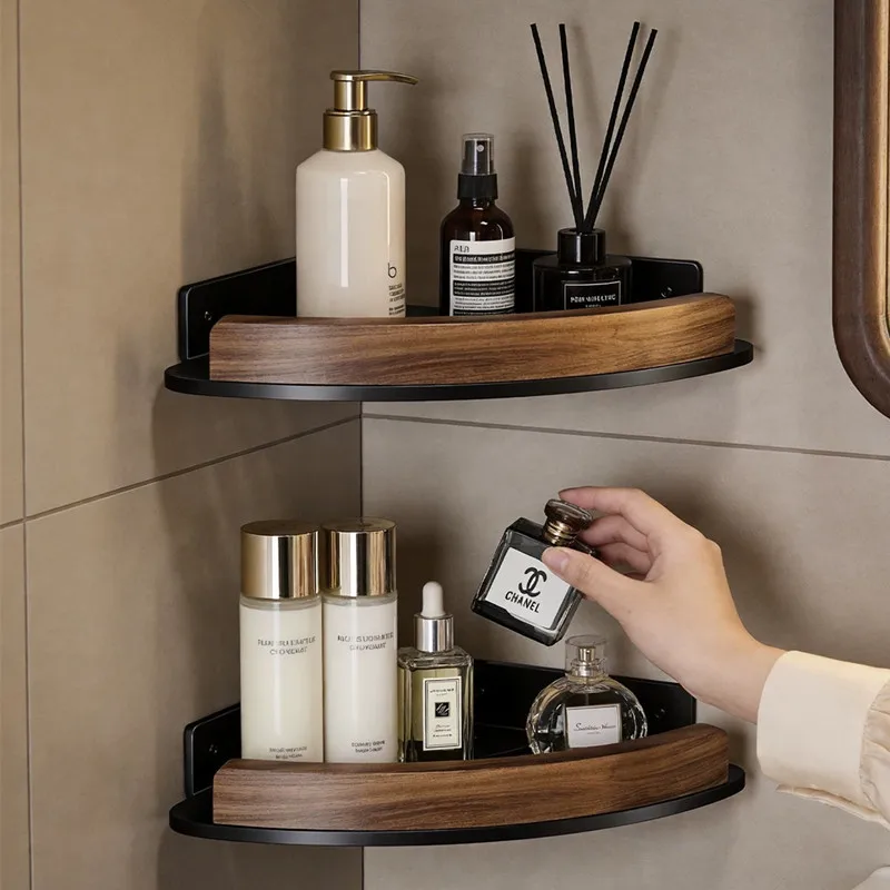 Badezimmer Toilettenregal Waschtisch Ohne Bohren Wandmontiertes Dreieckiges Aufbewahrungsregal