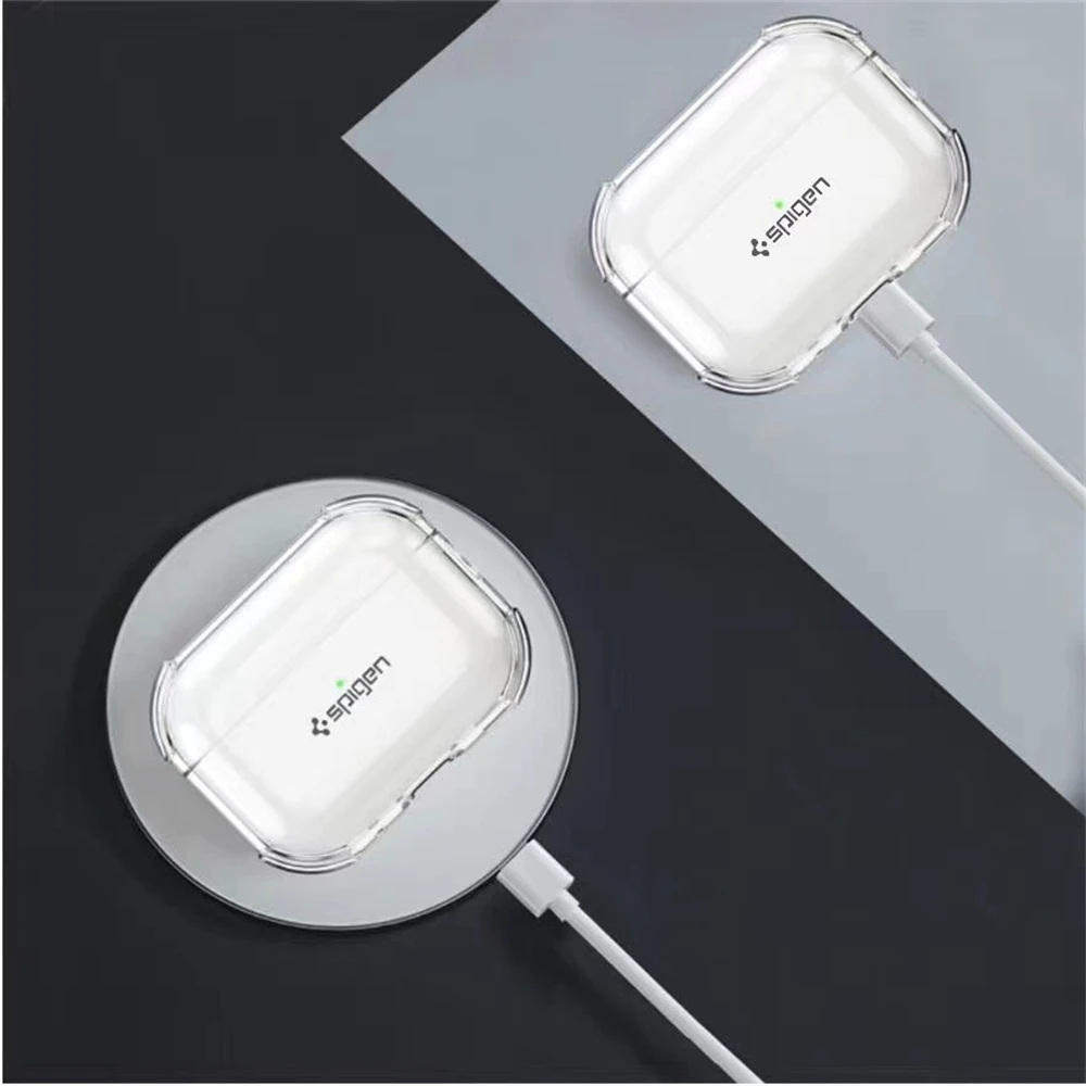 Spigen Für AirPods 5 4 Pro 3 Pro TPU Transparente Kopfhörerhülle 2026 Neu Mit Ring Anti-Verlust Klare Stoßfeste Eingebettete Weiche Hülle – Detail 3
