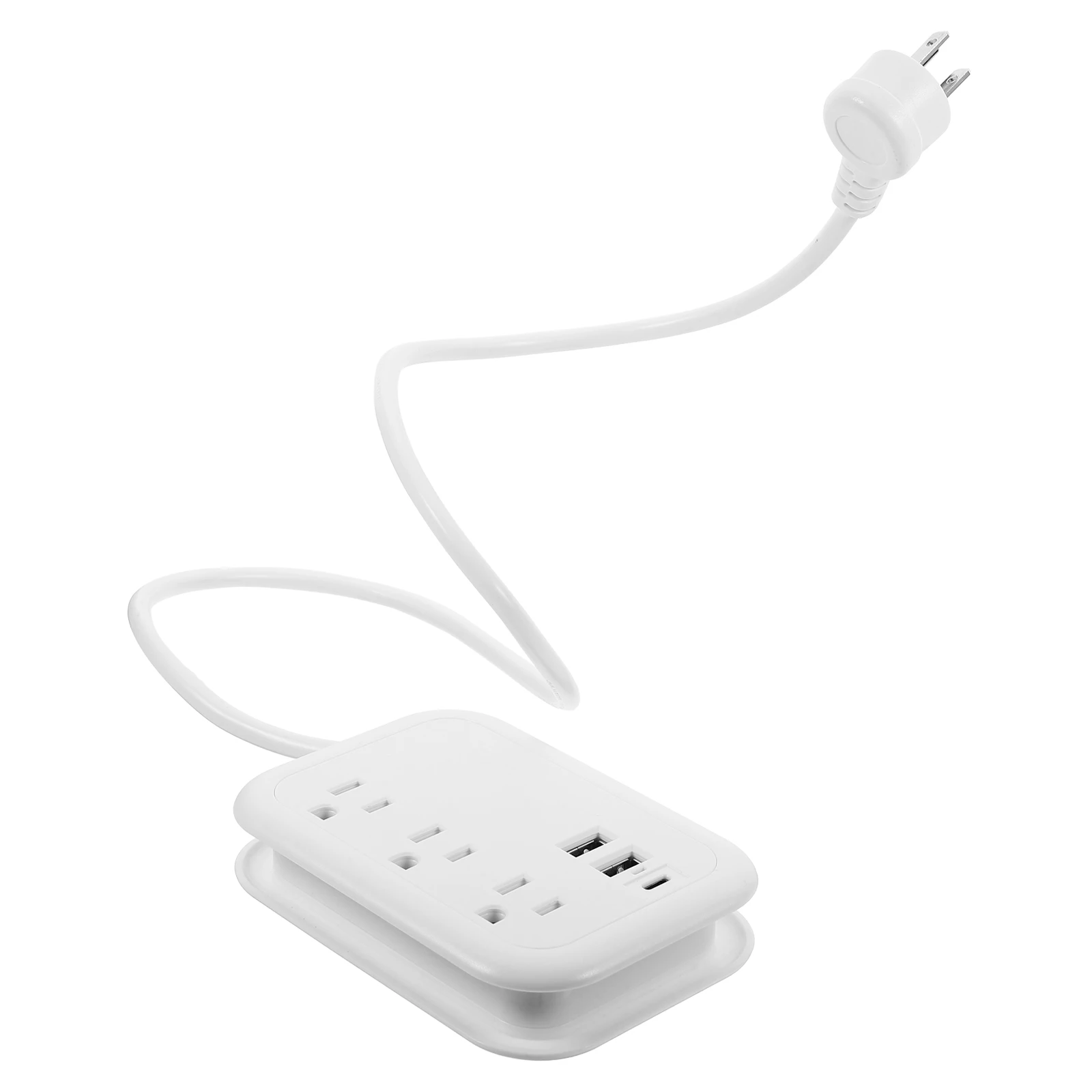 

Portable Travel Power Strip with Outlets USB Ports Foldable Cord for Camping Outdoor Home Office Voltage Current Protection