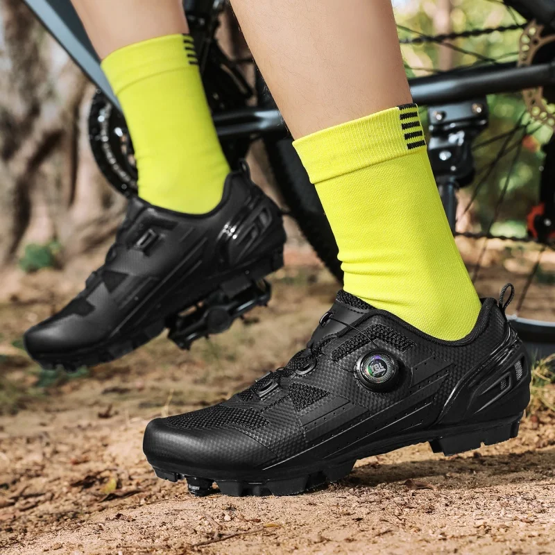 أحذية ركوب الدراجات الجبلية أحذية رياضية T887 جديد المربط عدم الانزلاق الرجال دراجة هوائية جبلية أحذية النساء شقة الذاتي قفل Spd الطريق دراجة الأحذية #6