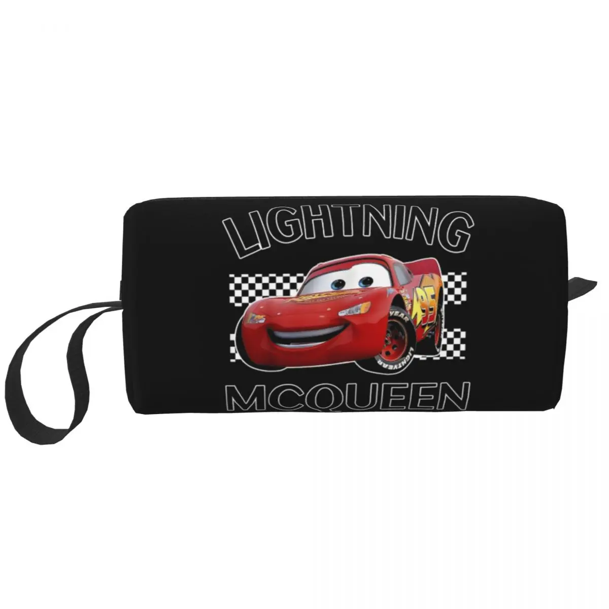 

Cars Lightning Mcqueen Makeup Pouch For Necessaries Fun Portable Cosmetic Bags Daily Print Woman's Storage Organizers