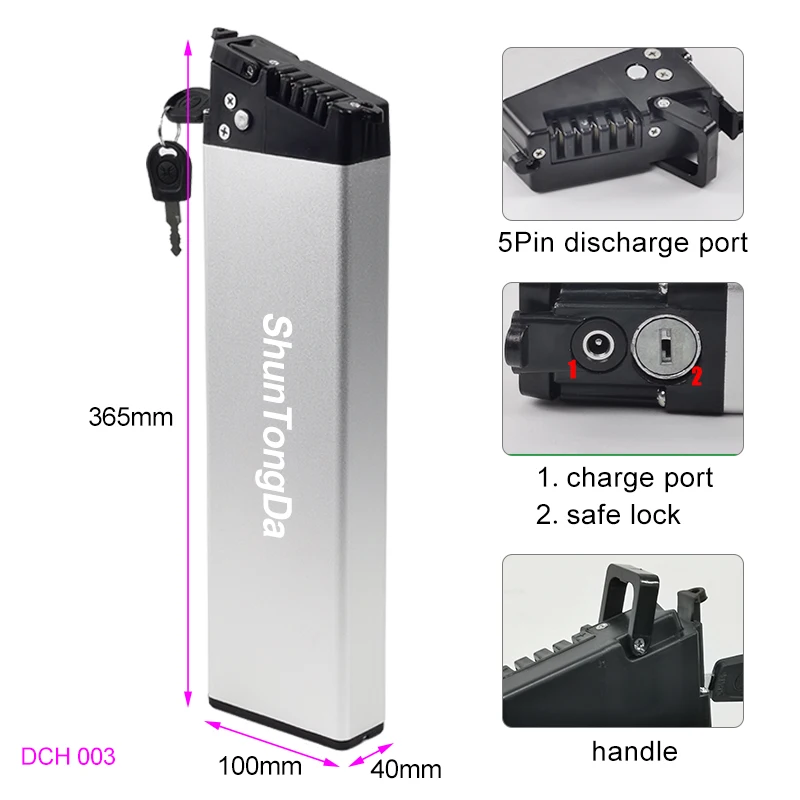 48V Folding Ebike Battery 10.4Ah 12.8Ah 14Ah 52v 17.5ah battery pack 36V 10Ah for samebike LO26 20LVXD30 Mate X ebike battery