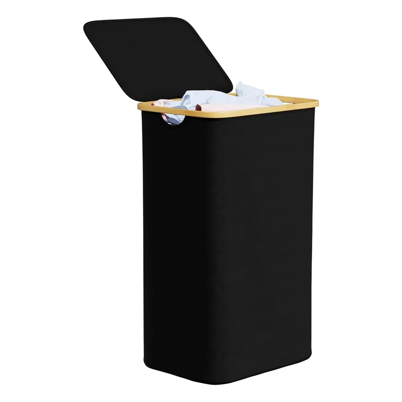 

Bathroom waterproof and dustproof large dirty clothes basket household foldable clothes storage basket flip cover